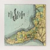 ヴィンテージフロリダリゾートマップ ジグソーパズル (横)