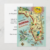 ヴィンテージフロリダ地図の移動発表 (正面/裏面)