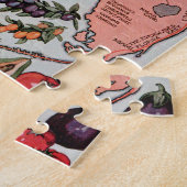 ヴィンテージフロリダ地図 ジグソーパズル (側面)