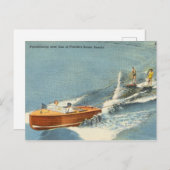 ヴィンテージフロリダ州の近くの水上ビーチ ポストカード (正面/裏面)