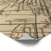 ヴィンテージフロリダ州ジャクソンビルの地図(1917年) ポスター (角)