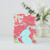 ヴィンテージフロリダ州ジャクソンビルの地図（1964年） 2 ポストカード (スタンド正面)