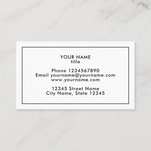 ヴィンテージフロリダ州マップ名刺テンプレート 名刺 (裏面)