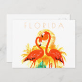 ヴィンテージフロリダ旅行はがきフラミンゴス ポストカード (正面/裏面)