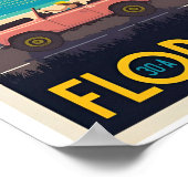 ヴィンテージフロリダ旅行夏のポスター ポスター (角)