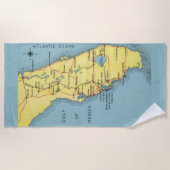 ヴィンテージフロリダ湾 ビーチタオル (正面)