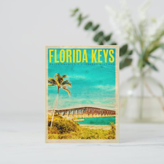 ヴィンテージフロリダ鍵旅行はがき ポストカード (スタンド正面)