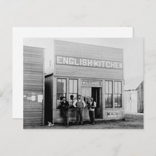 ヴィンテージフロンティータウン脂っこいスプーン ポストカード (正面/裏面)