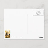 ヴィンテージフローガールポストカード ポストカード (裏面)