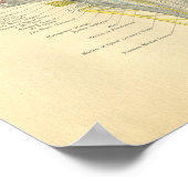 ヴィンテージフロース解剖学的脳背側面 ポスター (角)