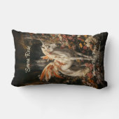 ヴィンテージフローラおとぎ話の森ユニコーンフェアリー ランバークッション (裏面)