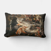 ヴィンテージフローラおとぎ話の森ユニコーンフェアリー ランバークッション (正面)