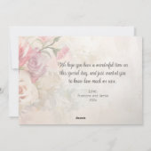 ヴィンテージフローラおばあちゃんの母のデイカード シーズンカード (裏面)