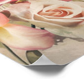 ヴィンテージフローラおばあちゃんの母の日のポスター ポスター (角)