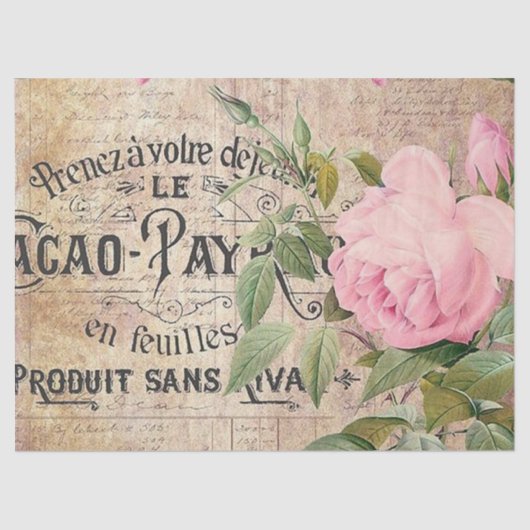 ヴィンテージフローラおもしろい任意の目的パーティー組織 薄葉紙 (正面)