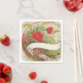 ヴィンテージフローラおもしろい紙ナプキン スタンダードカクテルナプキン (インサイチュ)