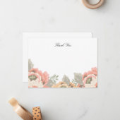 ヴィンテージフローラお礼ノートカード ノートカード (正面/裏面インサイチュ)