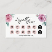 ヴィンテージフローラかわいいハート美しいサロン&スパ ロイヤリティカード (正面)