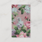 ヴィンテージフローラかわいらし壁紙 名刺 (裏面)