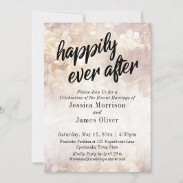 ヴィンテージフローラが披露宴のみの後ずっと幸せに 招待状