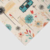 ヴィンテージフローラとカメラパターン(2) 薄葉紙 (詳細)