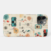 ヴィンテージフローラとカメラパターン(2) Case-Mate iPhoneケース (裏面(横))