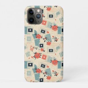 ヴィンテージフローラとカメラパターン(3) iPhone 11 PROケース