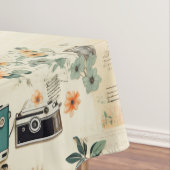 ヴィンテージフローラとカメラパターン(6) テーブルクロス (インサイチュ)