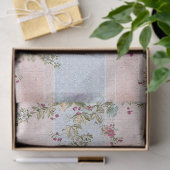 ヴィンテージフローラとストライプの分離ティッシュペーパー 薄葉紙 (ギフト)