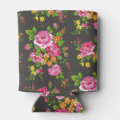 ヴィンテージフローラとピンクのバラ 缶クーラー (裏面)