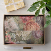 ヴィンテージフローラと蝶の切り離 薄葉紙 (ギフト)