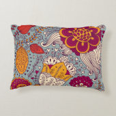 ヴィンテージフローラのエレガント背景 アクセントクッション (裏面)