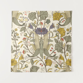 ヴィンテージフローラのシームレスなパターン。レトロ遊び タペストリー