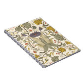 ヴィンテージフローラのシームレスなパターン。レトロ遊び ノートブック (右側)