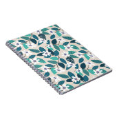 ヴィンテージフローラのシームレスなパターン。美しい白f ノートブック (右側)