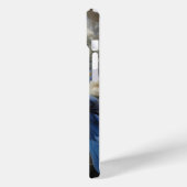 ヴィンテージフローラのブルースとクリーム Case-Mate iPhoneケース (裏面 / 左)