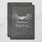 ヴィンテージフローラのベビーシャワー招待状 招待状 (正面/裏面)