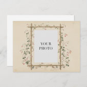 ヴィンテージフローラの個人写真 ポストカード (正面/裏面)