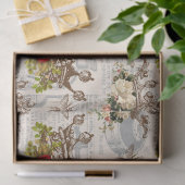 ヴィンテージフローラの冠とミツバチの分離 薄葉紙 (ギフト)