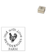 ヴィンテージフローラの国のファーム名 ラバースタンプ (押印)