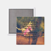 ヴィンテージフローラの奇跡の友情の詩の磁石 マグネット (正面/裏面)