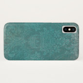 ヴィンテージフローラの打ち抜き動揺して仕上げ Case-Mate iPhoneケース (裏面(横))