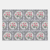 ヴィンテージフローラの紙シート ラッピングペーパーシート (正面)