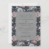 ヴィンテージフローラの美学結婚全 招待状 (正面)