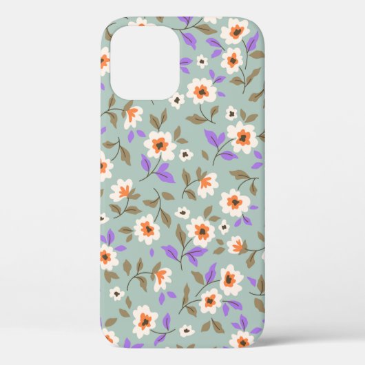 ヴィンテージフローラの背景。スマ付き花柄 Case-Mate iPhoneケース (裏面)