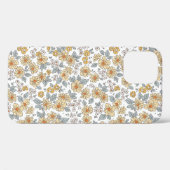 ヴィンテージフローラの背景。スマ付き花柄 Case-Mate iPhoneケース (裏面 (横))
