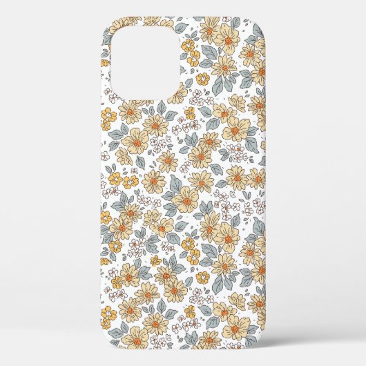 ヴィンテージフローラの背景。スマ付き花柄 Case-Mate iPhoneケース (裏面)