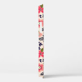 ヴィンテージフローラの背景、ディティなピンクの花。 Case-Mate iPhoneケース (裏面 / 右)