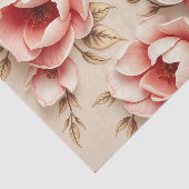 ヴィンテージフローラの背景（Camelliasを使用） 薄葉紙 (詳細)
