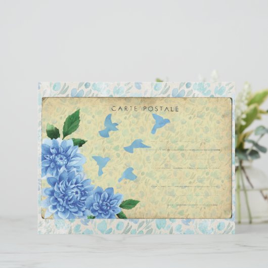 ヴィンテージフローラはがきスクラップブックエフェメラ (スタンド正面)